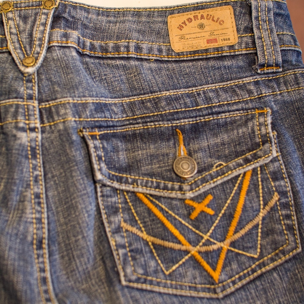 Hydraulic Denim Jean Culottes 7/8 - Picture 7 of 7